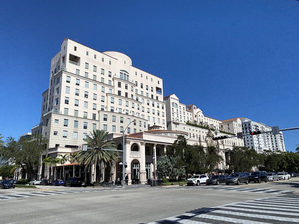 The Colonnade Hotel, a historic hotel building in Coral Gables, Florida